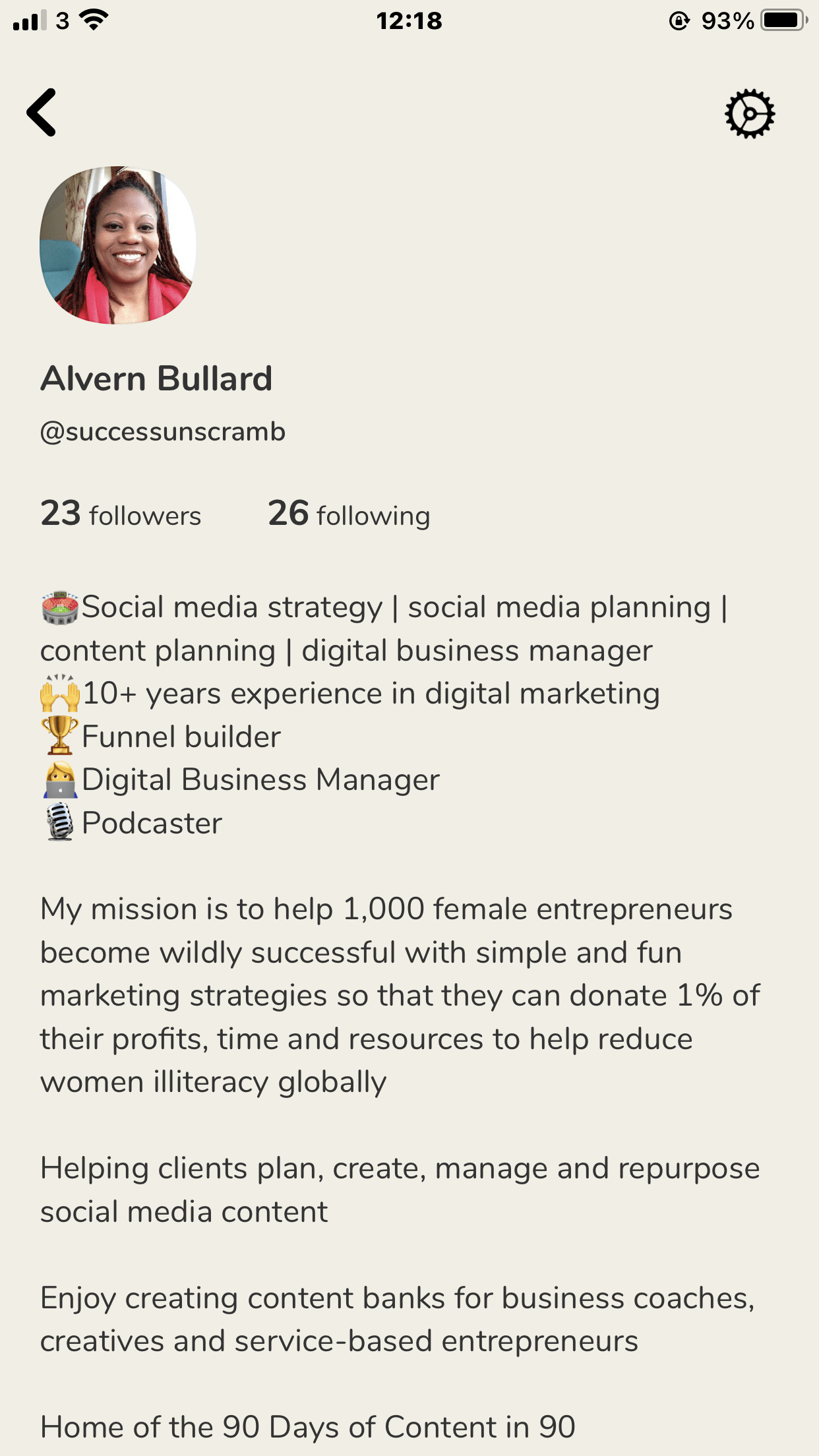 Profile of Alvern Bullard from Success Unscrumbled