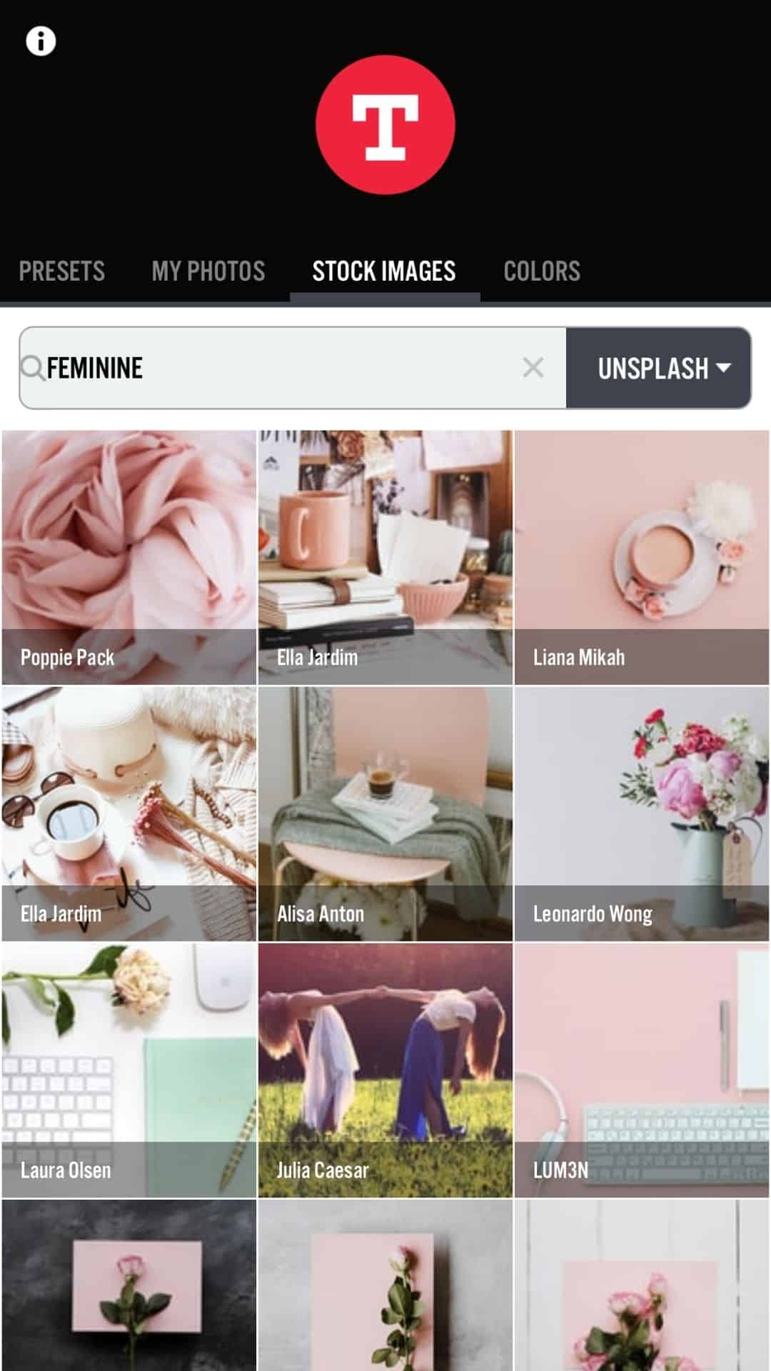 Typorama - stock photos