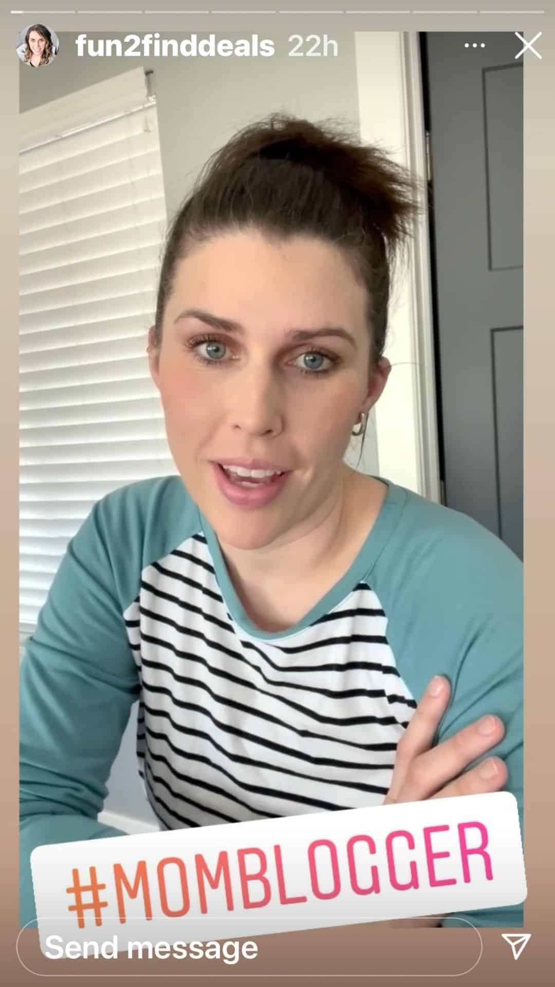 IG Story of fun2finddeals persona