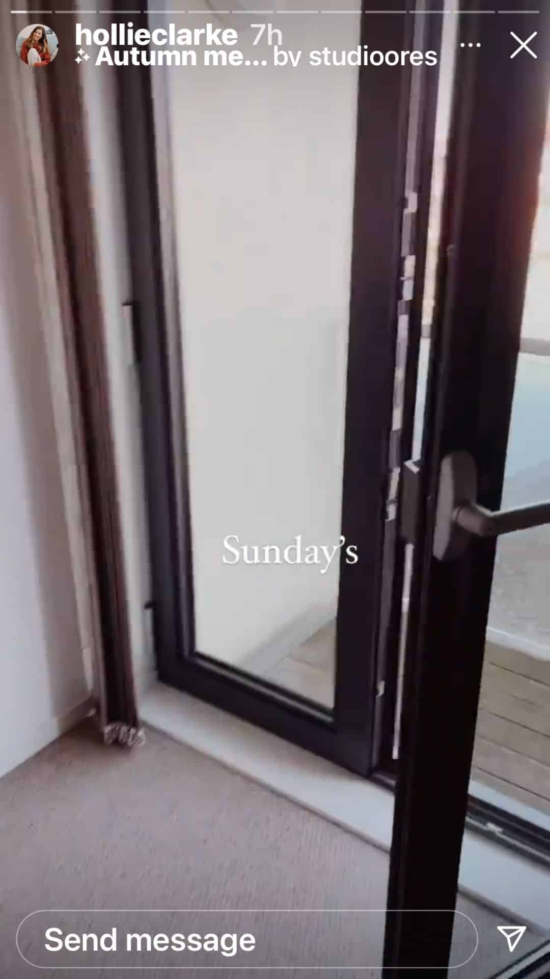 IG Story of a glass door from user holliclarke