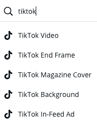 image of TikTok graphic templates in Canva