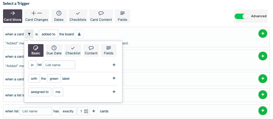 Trello - advanced level automations