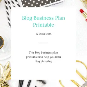 Blog Business Plan Cover
