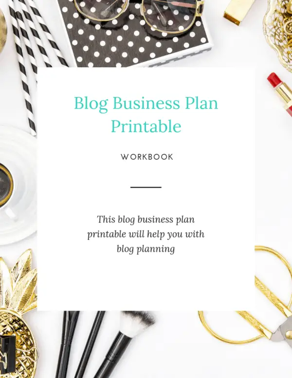Blog Business Plan Cover