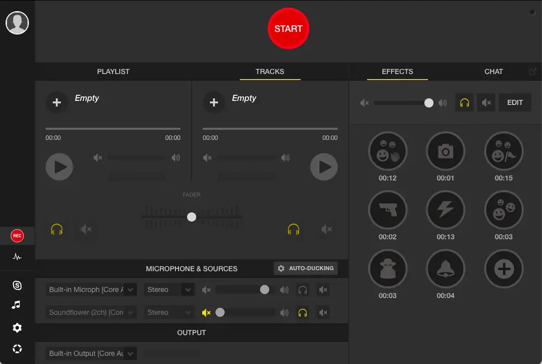 screenshot of Spreaker Studio desktop app