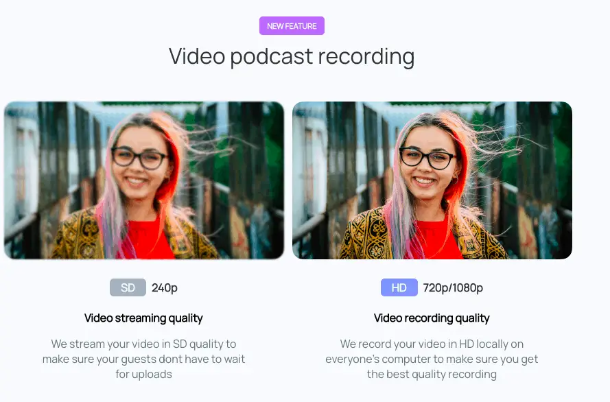 Zencastr video podcast recording