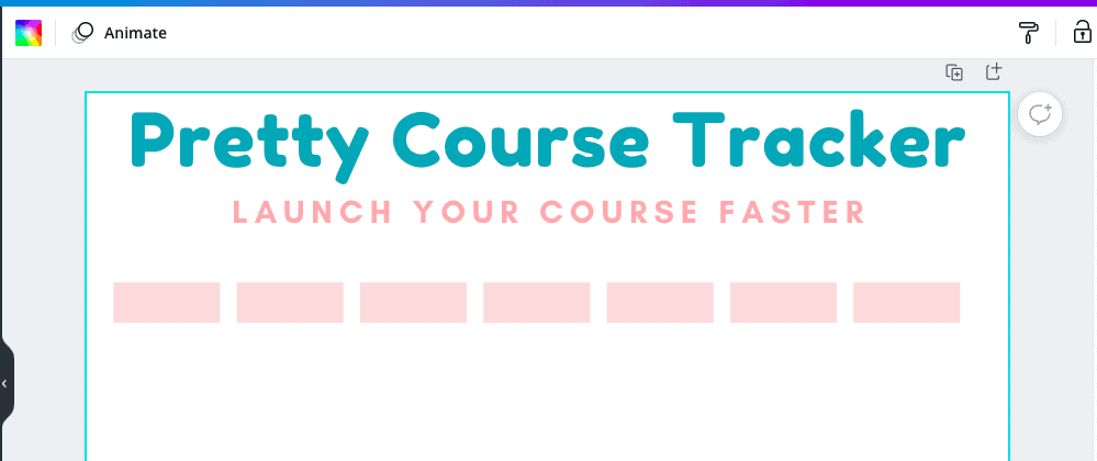 Create each cell on your first row