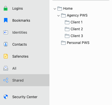 Organise passwords - RoboForm