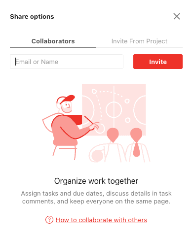 Adding team members - Todoist