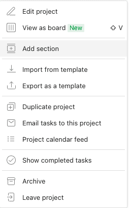Other features - Todoist