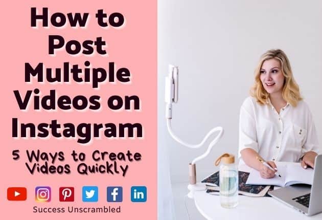 recording a video for instagram