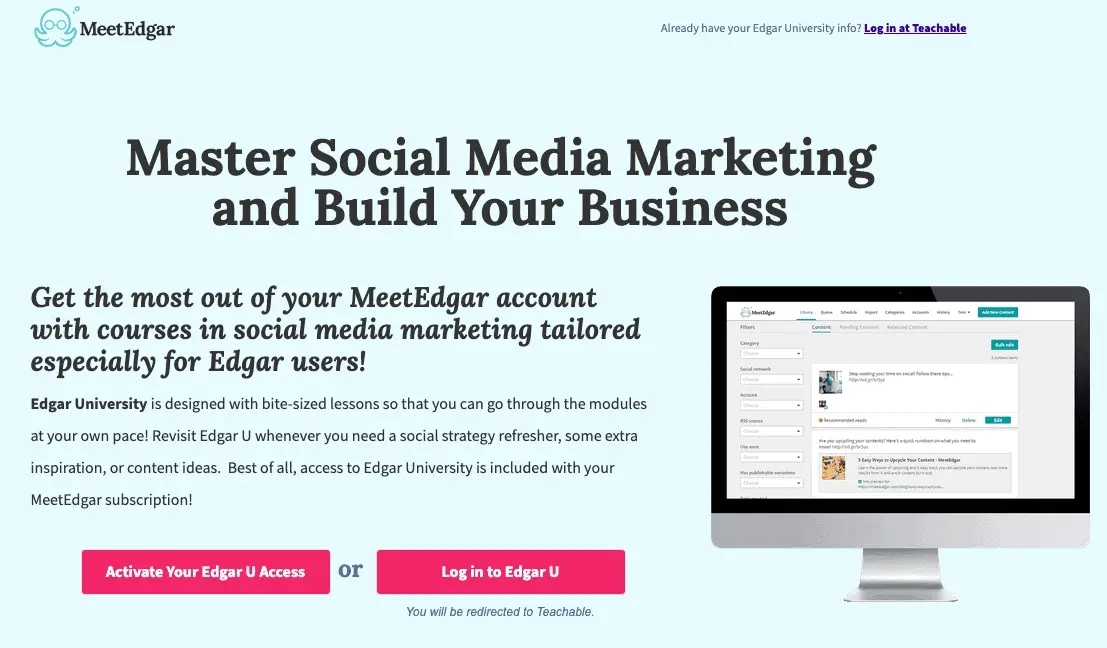 MeetEdgar Home Page