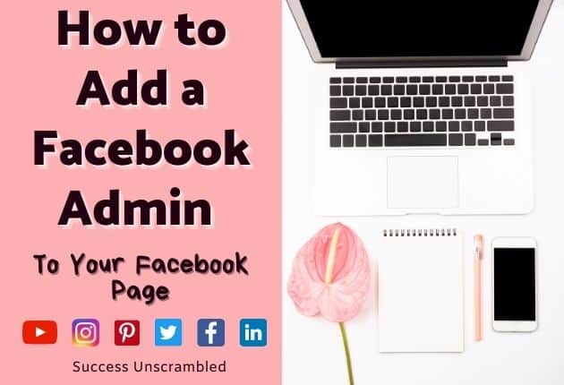 a laptop next to a plain white notebook and a pink flower