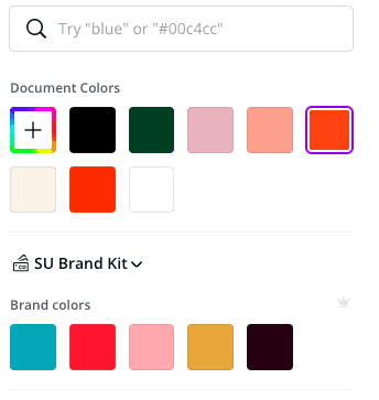 Canva Document colors