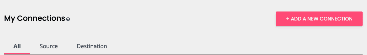 Repurpose.io 'add new connection' button
