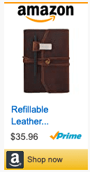 Refillable Leather Journal Writing Notebook