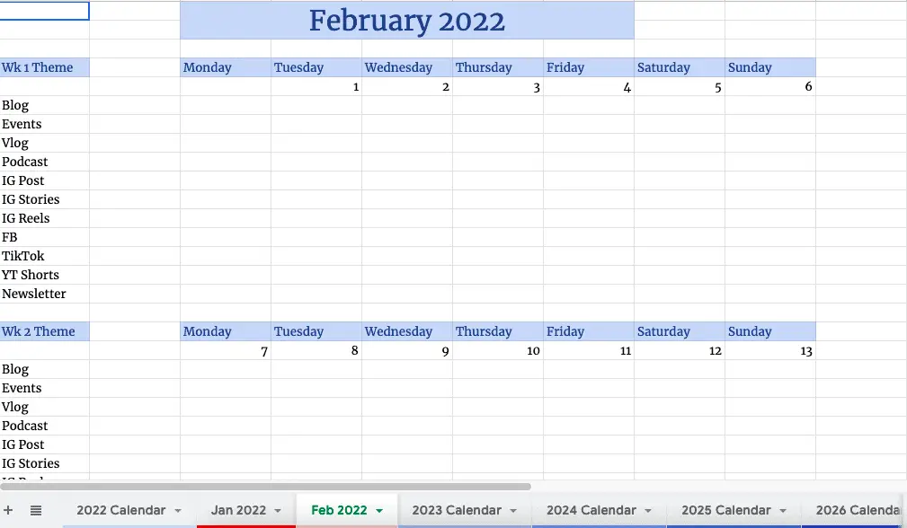 The Ultimate Google Spreadsheet Calendar Template 2023