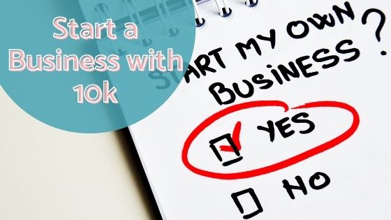 Checking the Yes box for the written question "Start my own business?"