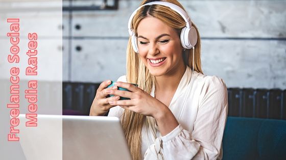 photo of girl smiling about the best freelance social media rates