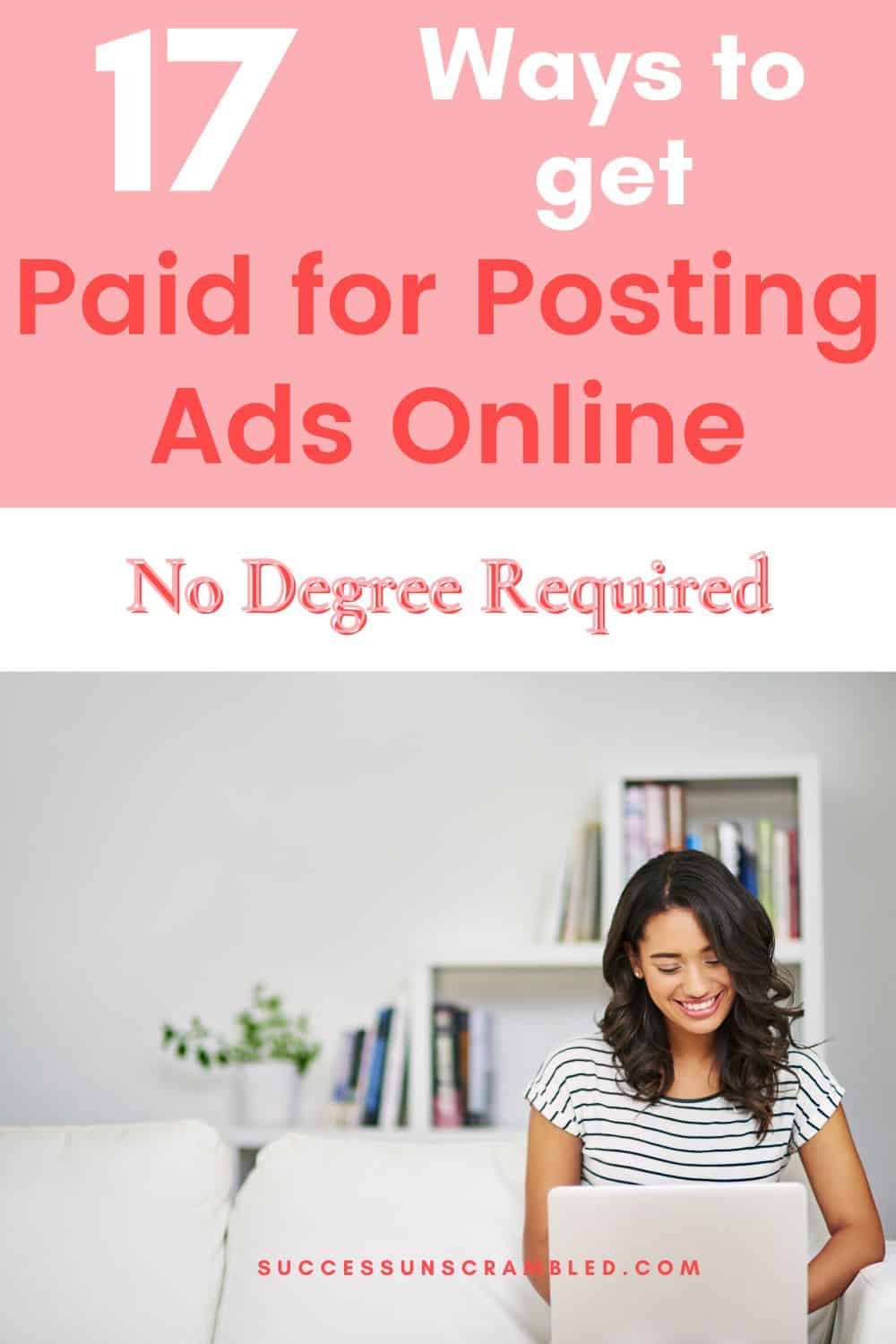 17 ways to get paid for posting ads online pin