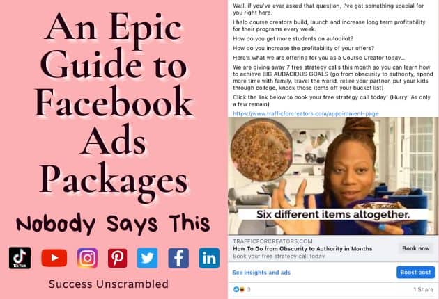 a screenshot of a Facebook ad