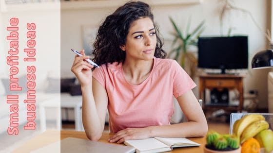 Photo of woman sitting at her desk and thinking