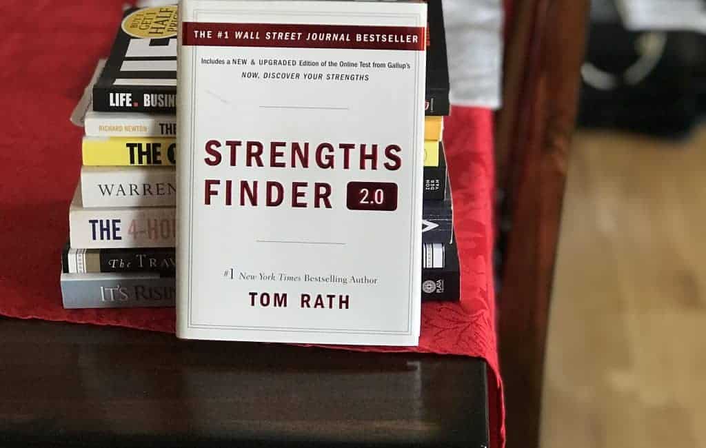 book with a title Strengths Finder 2.0