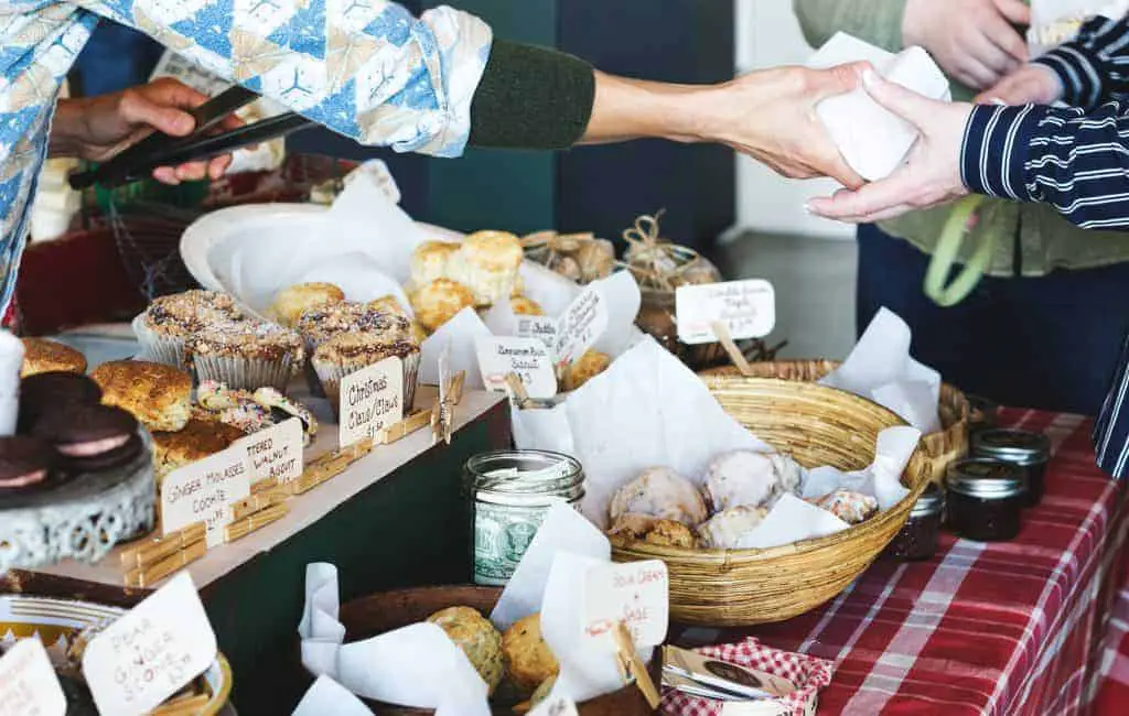 a displayed sweet treats