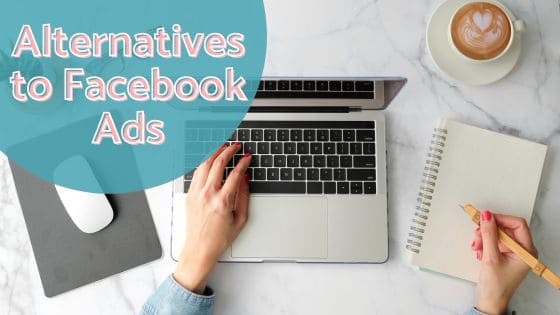 Photo of a person on the laptop searching for alternatives to Facebook Ads