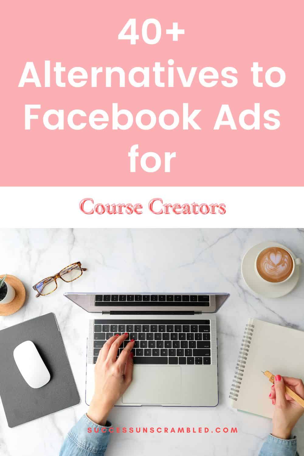 Photo of a person on the laptop searching for alternatives to Facebook Ads