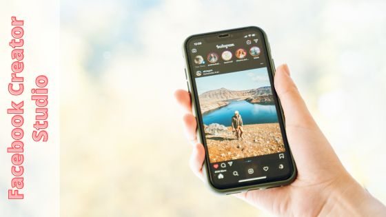 photo of someone holding a smartphone showing a post of Instagram