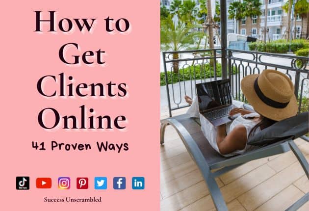 Photo of a digital nomad looking for clients online