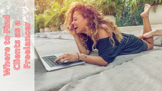 photo of a woman smiling because she found out how to get clients online