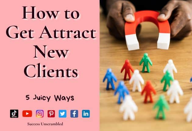 photo of a magnet attracting clients